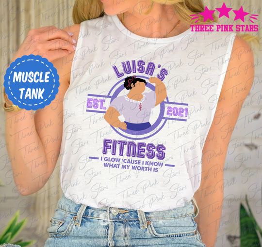 Luisa's Fitness Muscle Tank, Encanto Tank Top, Luisa's Gym Tank Top, Luisa Madrigal Tank Top E4369