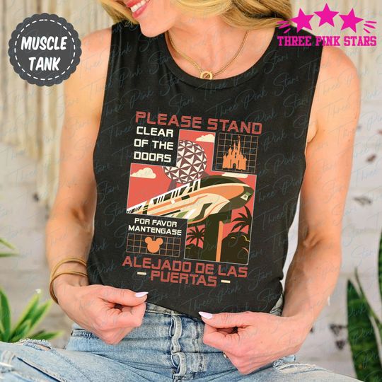 Monorail Ride Muscle Tank, Monorail Fun Tank Top, Epcot Tank Top E5069
