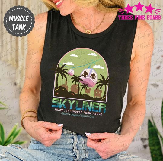Skyliner Muscle Tank, Hollywood Studio Tank Top E5046