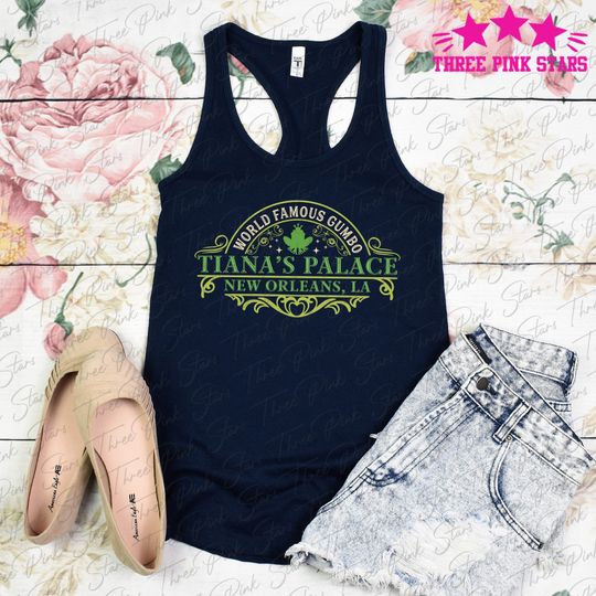 Tiana's Palace Tank Top, Princess and The Frog Tank Top, Princess Tiana Tank E5197
