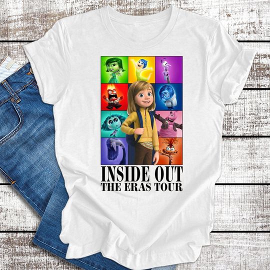 Disneyland Pixar Inside Out Eras Tour Shirt, Disneyland Inside Out Movie 2024 Shirt, Disneyland Family Vacation 2024