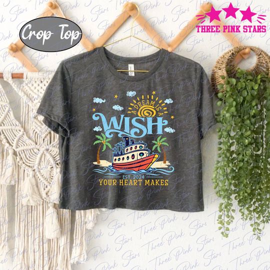 Cruise 2024 Crop Top, Cruise Ship Family Crop Tee, Magical Trip, Magic Kingdom Vacation, Cruisin Together Tee E5169