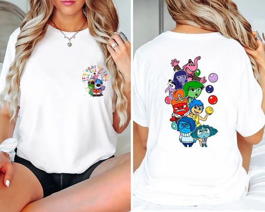 Comfort Colors Disney Every Day Is Full Of Emotions,Inside Out It's Okay To Feel All The Feels Shirt, Mental Health shirt, Speech Therapy