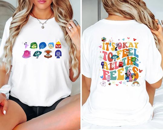 Disney Every Day Is Full Of Emotions,Inside Out It's Okay To Feel All The Feels Shirt, Mental Health shirt, Speech Therapy