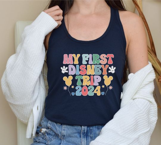 My First Disney Trip Tank Top, Disney Ears Matching Tank, Ideal Tank Top For Disney Vacations, Let Get Wild
