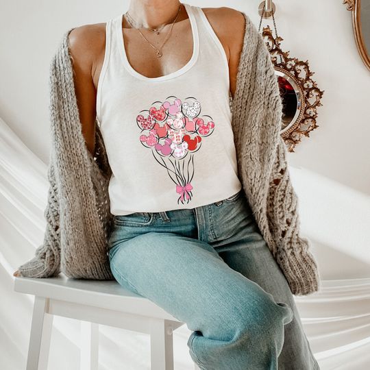 Ears Balloon Disney Tank Top, Disney Ears Matching Tank, Ideal Tank Top For Disney Vacations, Let Get Wild