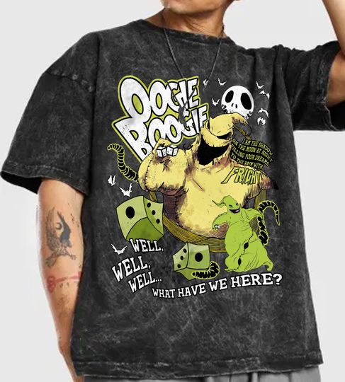 Nightmare Before Christmas Comfort Colors Shirt, Funny Disney Oogie Boogie Shirt, Spooky Season Tee, Disneyland Halloween Party 2024