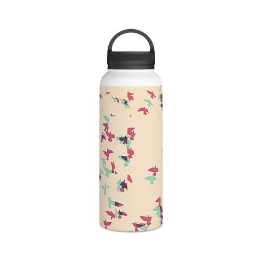 Stainless Steel Water Bottle, Handle Lid