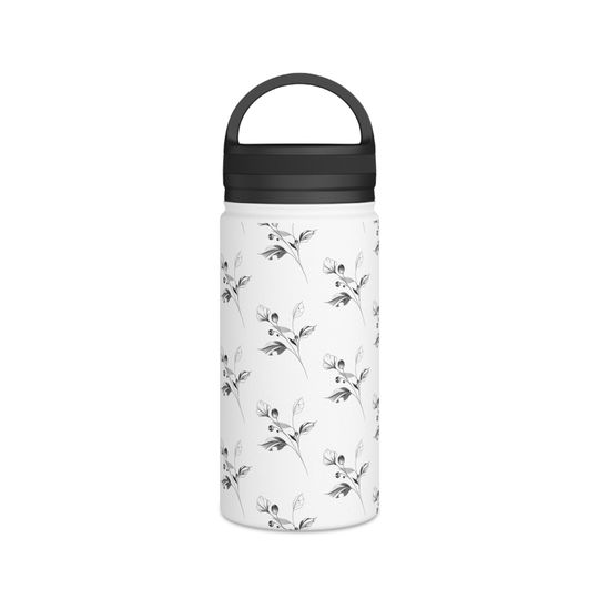 Stainless Steel Water Bottle, Handle Lid