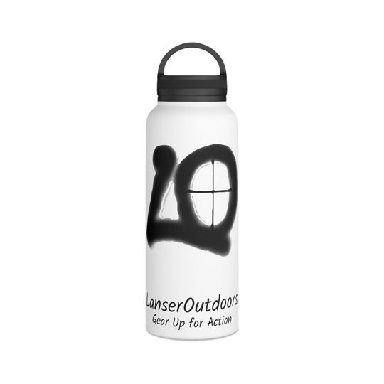 Lanser Outdoors Stainless Steel Water Bottle, Handle Lid