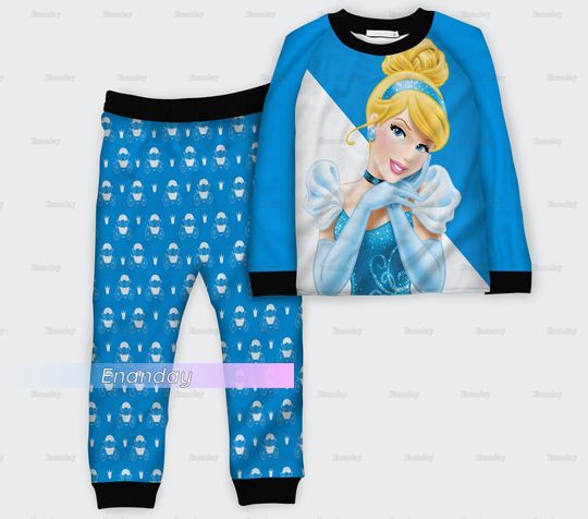 Cinde Pajamas Set, Cinde Princess Pajamas, Disney Princess Pajamas, Family Pajamas Set, Matching Pajamas Set, Set Of Pajamas