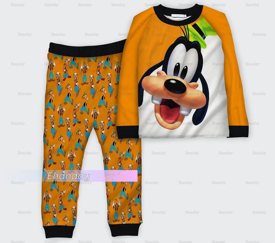 Goofy Dog Pajamas Set, Goofy Pajamas Family, Goofy Pajamas Pants, Disney Goofy Pajamas, Goofy Dog Pajamas, Goofy Holiday Pajamas
