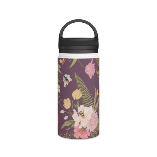 Stainless Steel Water Bottle, Handle Lid