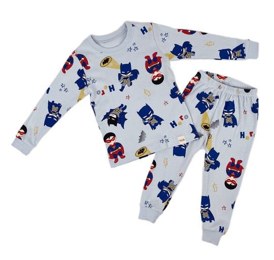Batman Pajamas, kids pajama set, Pajama set for boys and girls, Superhero pajamas, Korean pajamas