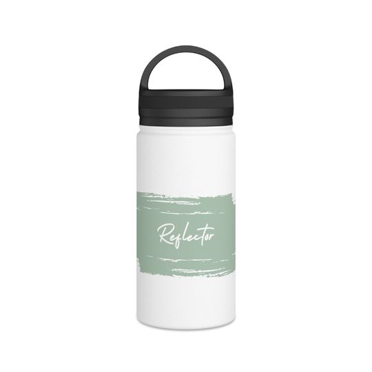 Reflector Stainless Steel Water Bottle, Handle Lid, Sage