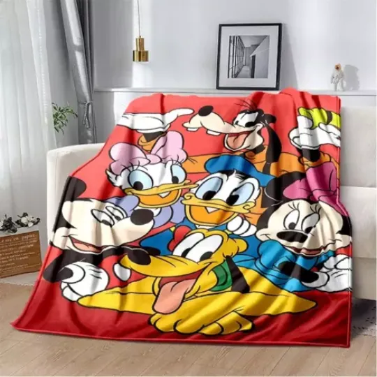 Cartoon Disney Donald Duck Flannel Fluffy Fleece Blankets