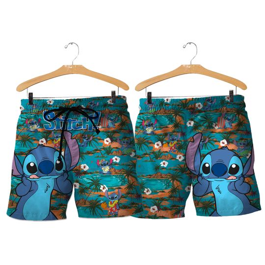 Blue Dog Short Men, Girl Blue Dog Beach Short, Blue Dog  Beach Short