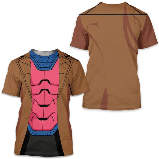 Gambit Unisex Shirt, Mutants Human Costume, Comic-Con Party Outfit