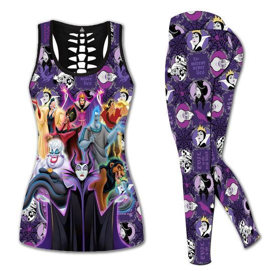 Maleficent Women's Disney Villains Tank Top Legging Set
