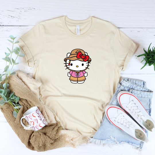 Hello Kitty x Bad Bunny Cotton Tee, Graphic Tshirt for men, women, Unisex, Trending Casual Fashion