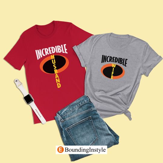 The Incredibles Shirt, Incredible Husband, Family Disney Shirts, Couple Disney Shirt