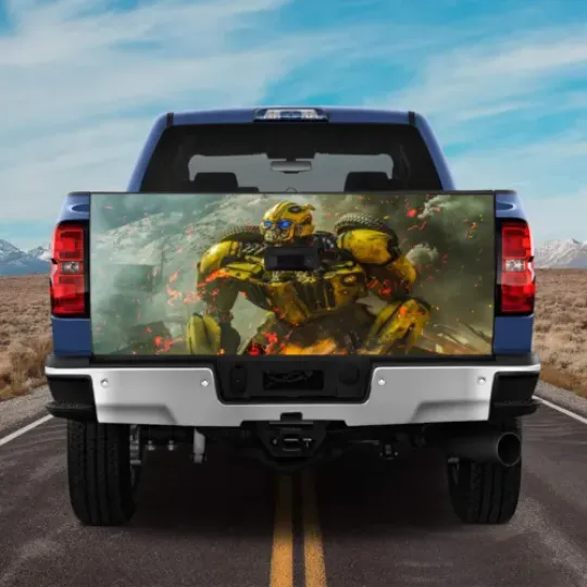 Transformer Robots Love Bumblebee Gift For Fans Truck Tailgate Wrap