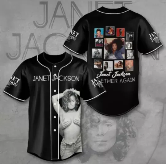 Janet Jackson Together Again Baseball Jersey Shirt