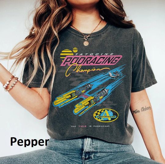 Retro Tatooine Podracing Champion Shirt, Star Wars Washed Shirt, Hollywood Studios Shirt, Galaxy's Edge Trip, Star Wars Fan Gift