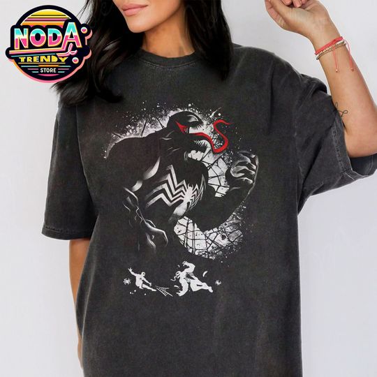Retro Marvel Avengers Venom Silhouette Portrait Shirt, Avengers Campus T-shirt, Marvel Comics, Vintage Venom, Infinity War, Disneyland Trip
