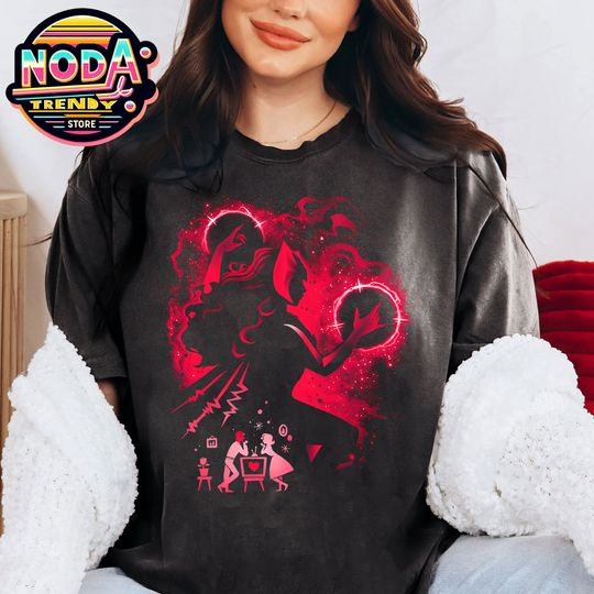 Retro Marvel Avengers Wandavision Silhouette Portrait Shirt, Avengers Campus T-shirt, Marvel Comics, Vintage Wanda Vision, Infinity War Tee