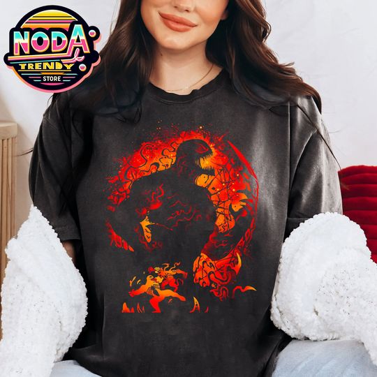 Retro Marvel Avengers Venom Carnage Silhouette Portrait Shirt, Avengers Campus T-shirt, Marvel Comics, Vintage Carnage, Hollywood Studios