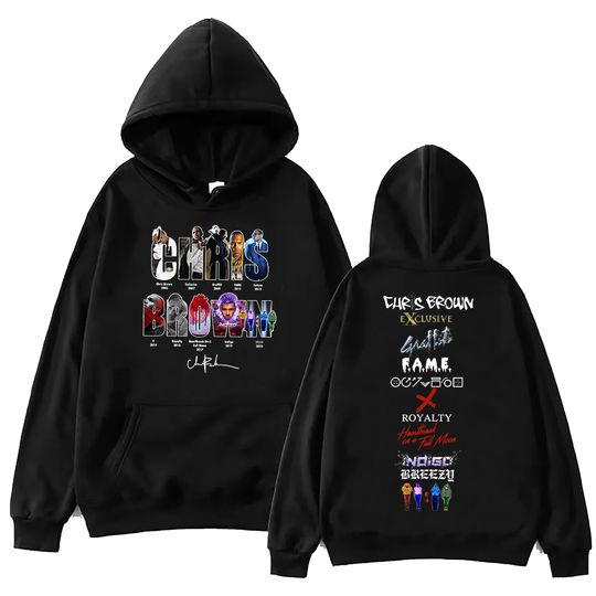 Chris Brown 11 11 Tour 2024 Hoodie, Unisex Harajuku Pullover Tops Long Sleeve Hoodies,  Muisc Tour Fans Gift