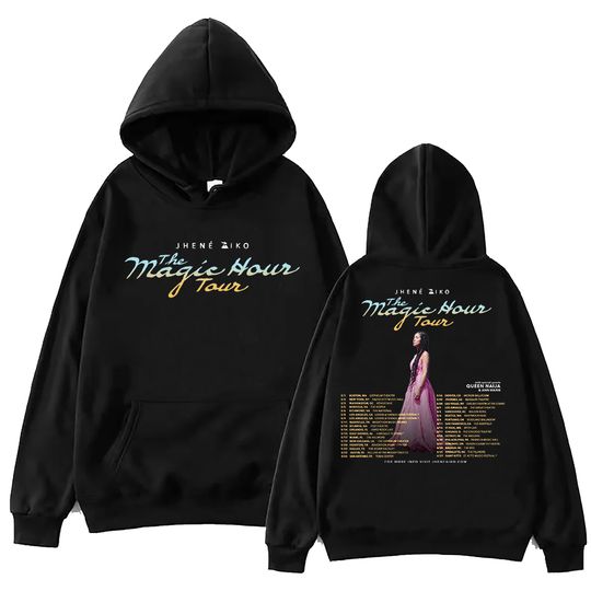 Jhene Aiko Tour 2024 Hoodie, Unisex Harajuku Pullover Tops Long Sleeve Hoodies,  Muisc Tour Fans Gift