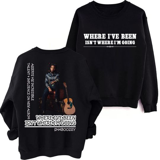 Shaboozey Where I've Been, Isn't Where I'm Going Sweatshirt, Oversized Harajuku Round Neck Long Sleeve Sweatshirts, Music Souvenir
