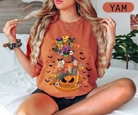 Disney Hocus Pocus  Shirt, Sanderson Sisters Shirt, Disney Balloon Shirt, Sanderson Witch Shirt