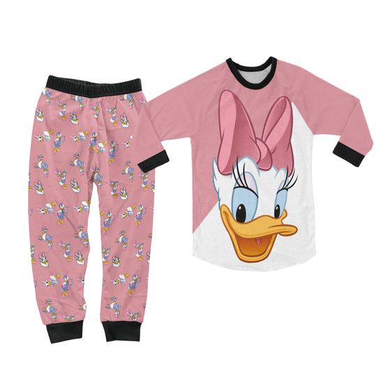 Daisy Duck Pajamas Set, Disney Duck Pajamas, Daisy Duck Pajamas Set