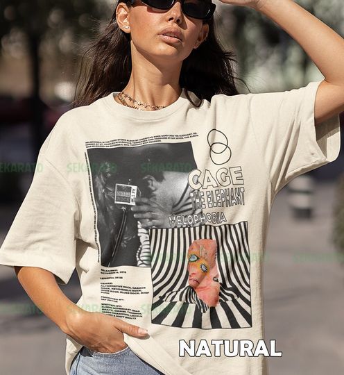 Vintage Bootleg Inspired Tee | Graphic Unisex Tee | Cage The elephant Melophobia Shirt, Aesthetic Pop Album Tee