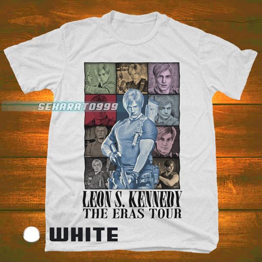 Leon S. Kennedy Vintage T-Shirt, Leon Kennedy Shirt, Blue Leon Shirt, Gift For Women and Man Unisex T-Shirt, Fans Gift