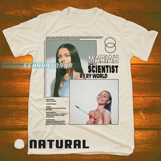 Vintage Style Bootleg Inspired Tee | Graphic Unisex Tee | Mariah The Scientist - Ry Ry World Shirt, Aesthetic Pop Album Tee