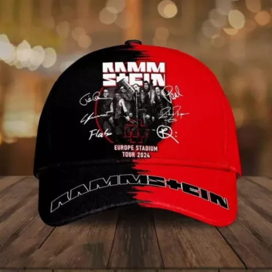 Ramms Europe Stadium Tour 2024 Baseball Caps AOP, Gift For Fan, Summer Cap