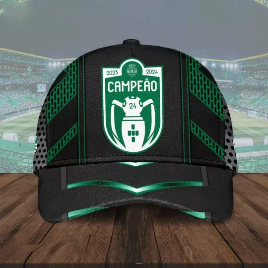 Sporting CP 2023-2024 Campeao Baseball Caps AOP, Gift For Fan, Summer Cap