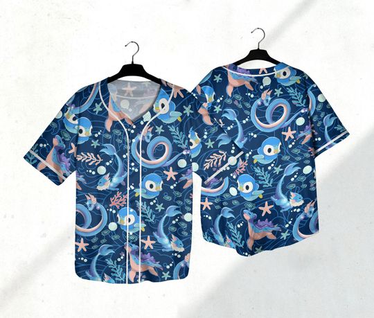 Piplup Baseball Jersey Shirt Japanese Anime Jersey Piplup Athletic Jersey Shirt Gifts