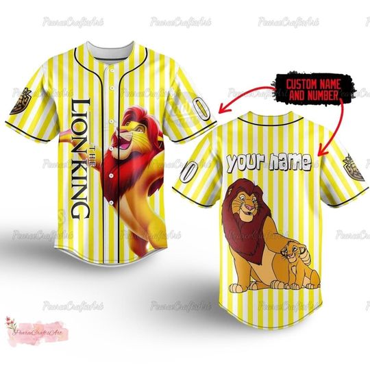 The Lion King Baseball Shirt, Personazlied Lion King Shirt, Disney Safari Jersey Shirt, The Lion King Shirt, Disney Family Shirt