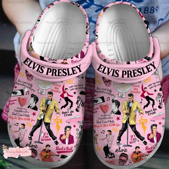 Elvis Presley Shoes, Elvis Presley Sandals, Elvis Presley Men Shoes, The King Shoes, Rock And Roll Sandals, Gift For Elvis Fan