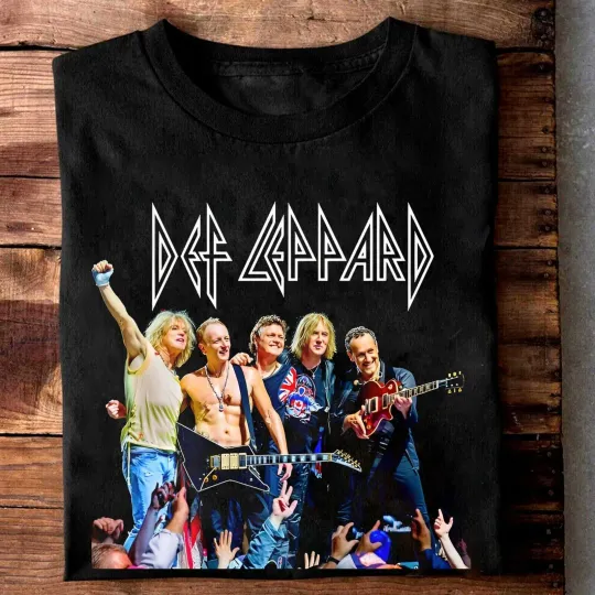 Def Leppard Shirt - Def Leppard Concert Shirt - Rock Music Shirt Unisex short sleeves heavy cotton t-shirt, Multiple colors
