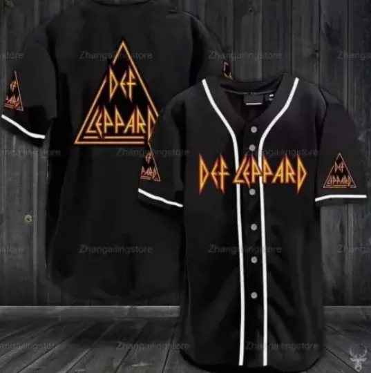 Customize Name -Men Def Leppard Rock Band  Jersey Shirt Fanmade S-5XL