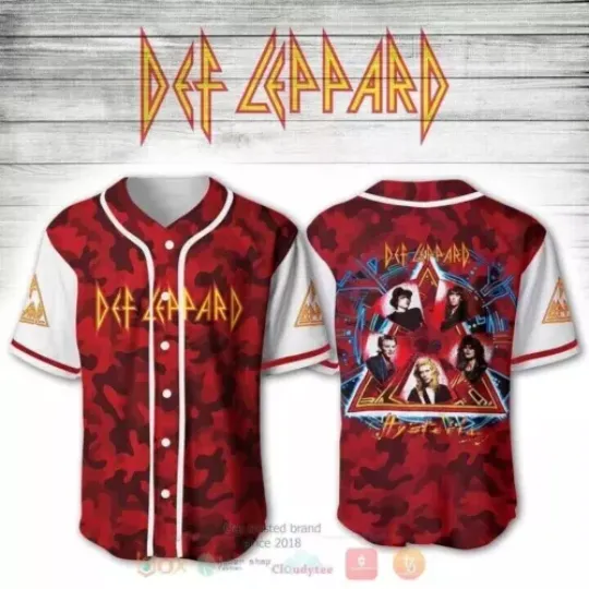 Def Leppard Baseball Jersey Shirt