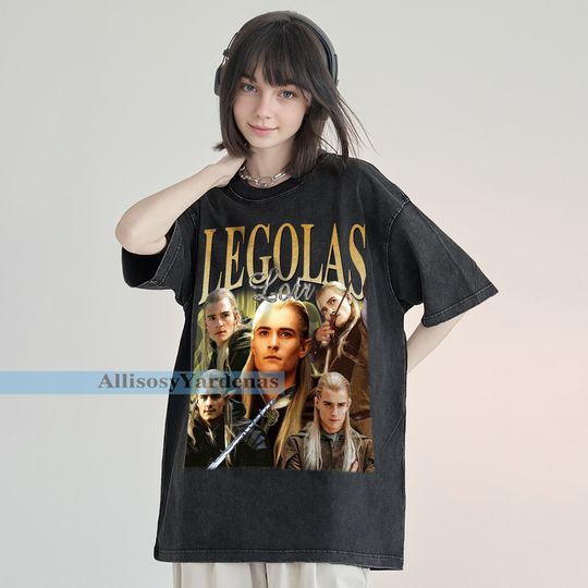 Legolas Lotr Vintage T-Shirt, Cornerback Homage Graphic Unisex Short Sleeve, Bootleg Retro 90's Fans Washed Shirt Gift