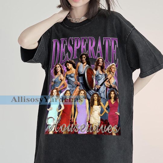 Desperate Housewives Vintage T-Shirt, Cornerback Homage Graphic Unisex Short Sleeve, Bootleg Retro 90's Fans Washed Shirt  Gift