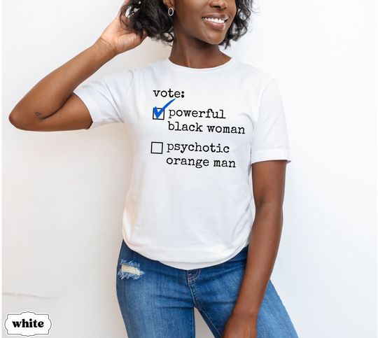 Kamala Harris Election 2024 Tee, Vote Shirt, Anti MAGA Anti Trump Democrat Leftist Progressive Feminist Activist, First Female President